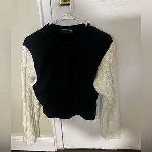 Rehab Black Crewneck Sweatshirt with White Tag